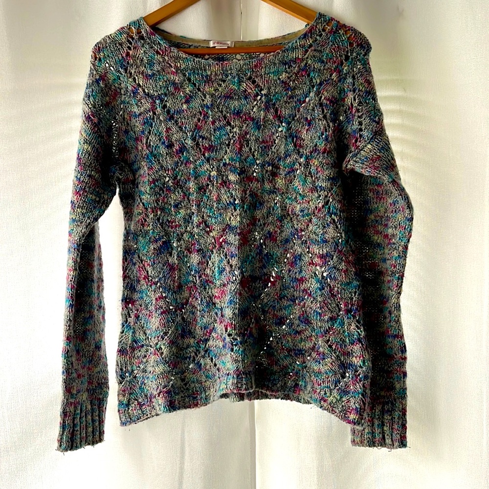 Womens M multicolored xhilaration sweater